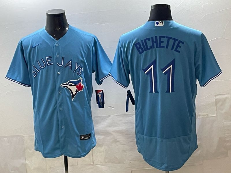 Men 2025 Toronto Blue Jays #11 Bichette Blue Elite Nike MLB Jersey style 04->toronto blue jays->MLB Jersey